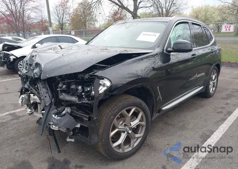 2021 BMW X3 xDrive30I from USA, damaged, VIN 5UXTY5C00M9F37677